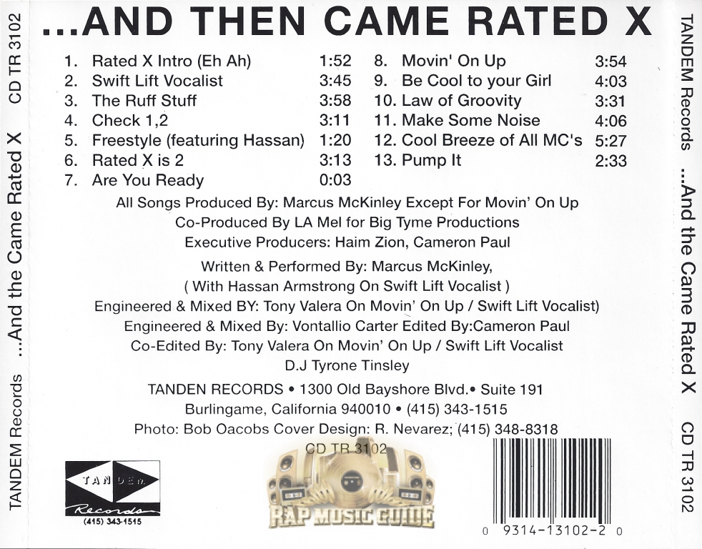 Rated X -And Then Came Rated X: CD | Rap Music Guide